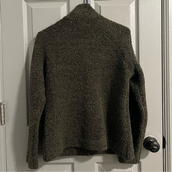 Natural Reflections Olive Dark Green Soft Cozy Jacket - Picture 6 of 6